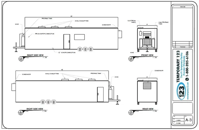40ft bulk kitchen exterior elevations