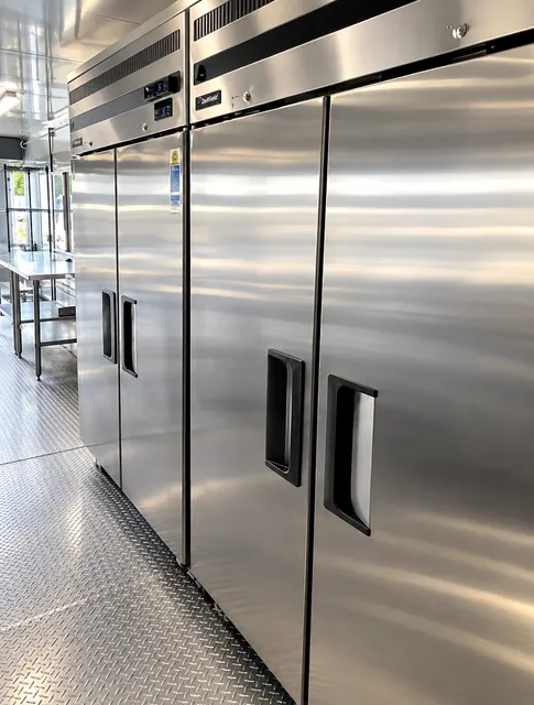 Stainless refrigeration cabinets