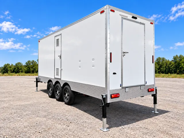 Combination trailer rear and side exterior